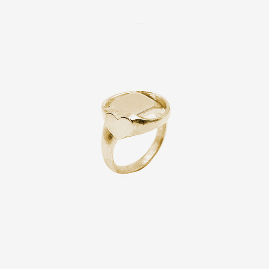 Crossed Lovers Ring - Gold