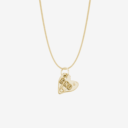 End Heart Necklace - Gold