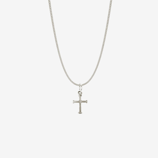 Flat Cross Pendant - Silver- Wholesale