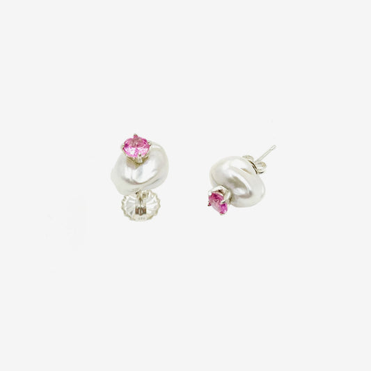 Nerdz Stud - Pink/Silver- Wholesale