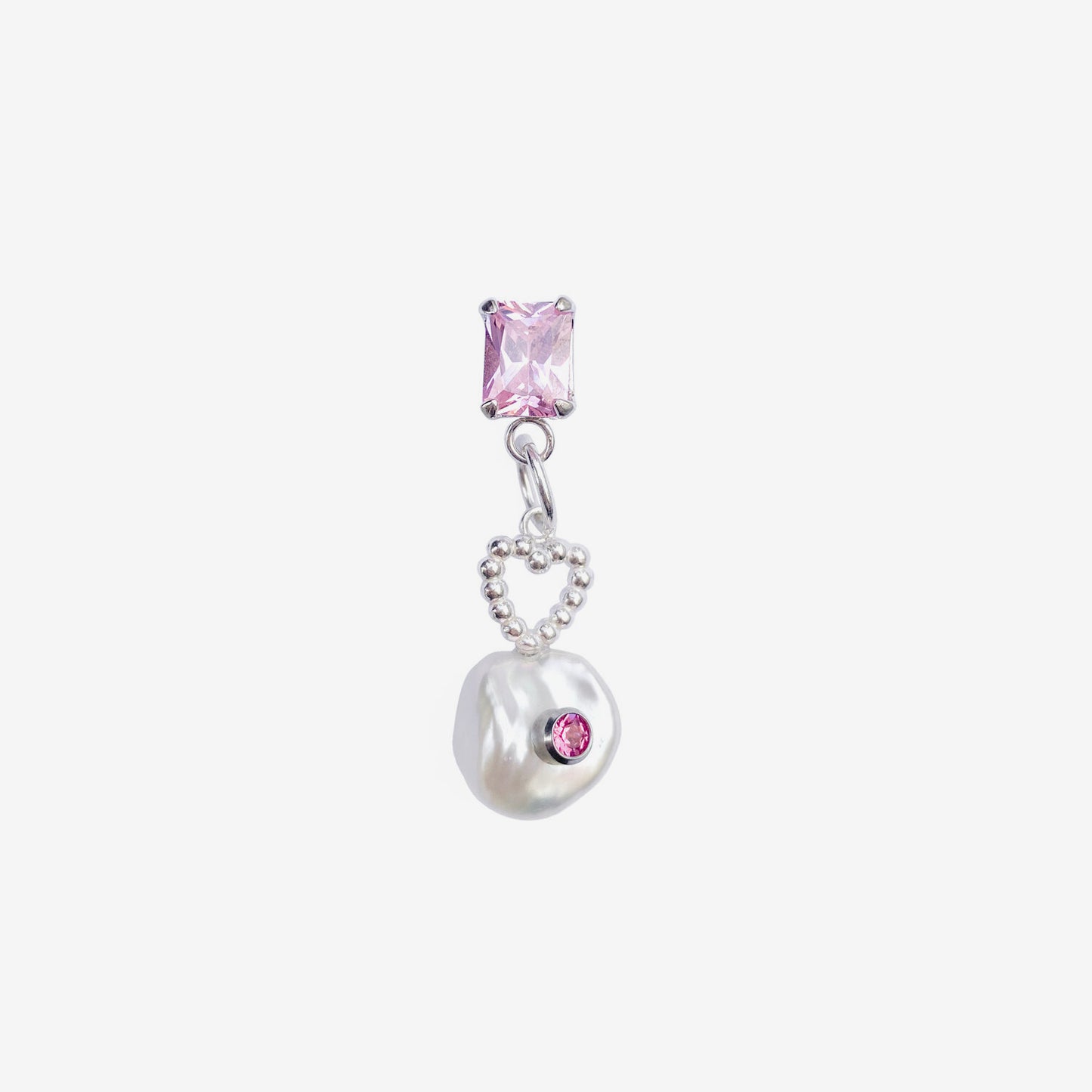 Polly Pearl Earring - Pink