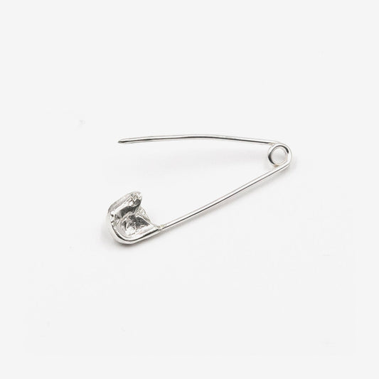 Safetypin Earring - Silver- Wholesale