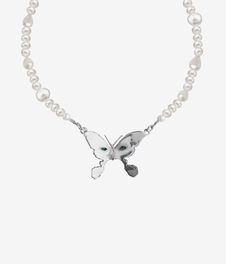 PAM x US Pearl & Butterfly Necklace