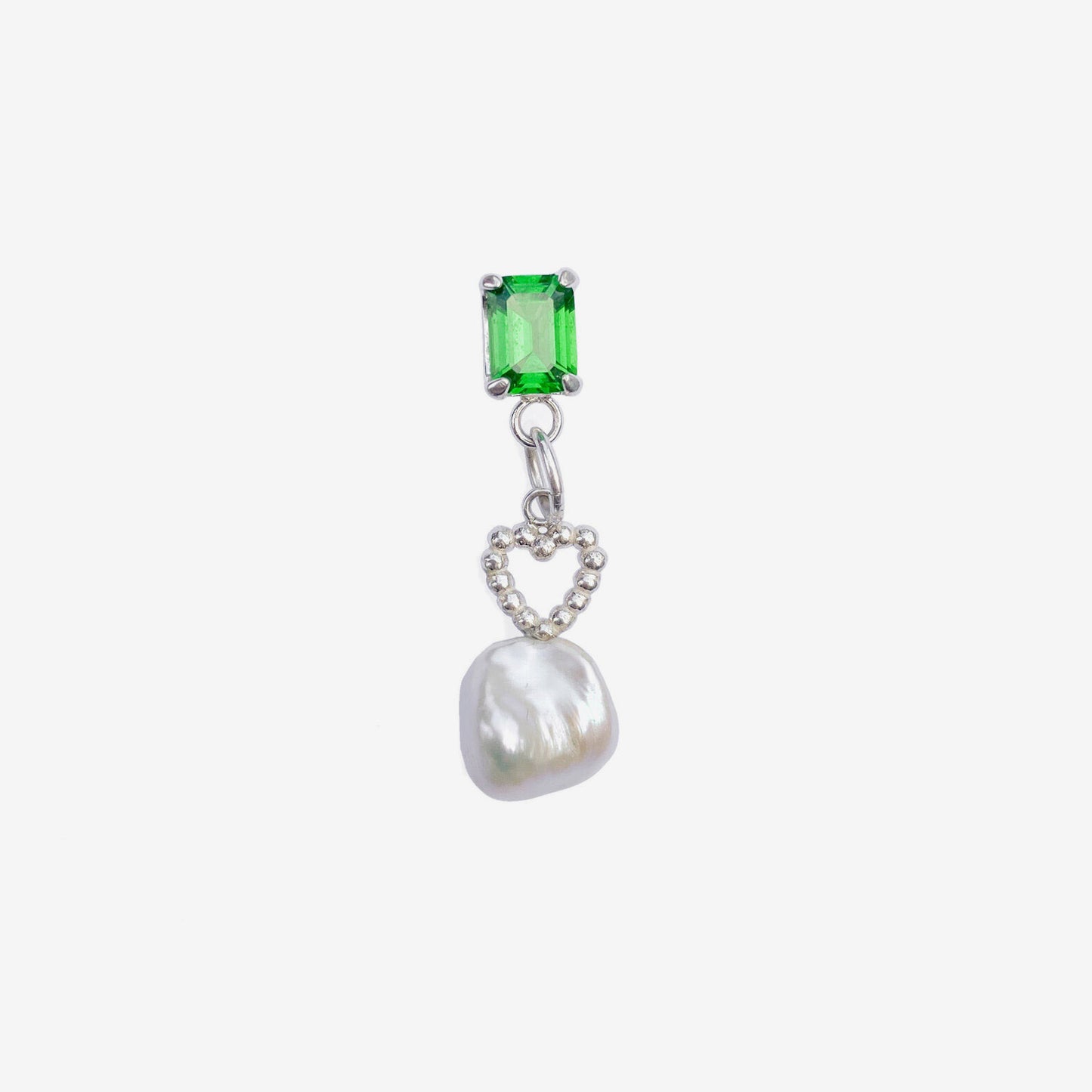 Pocket Pearl Earring - Green